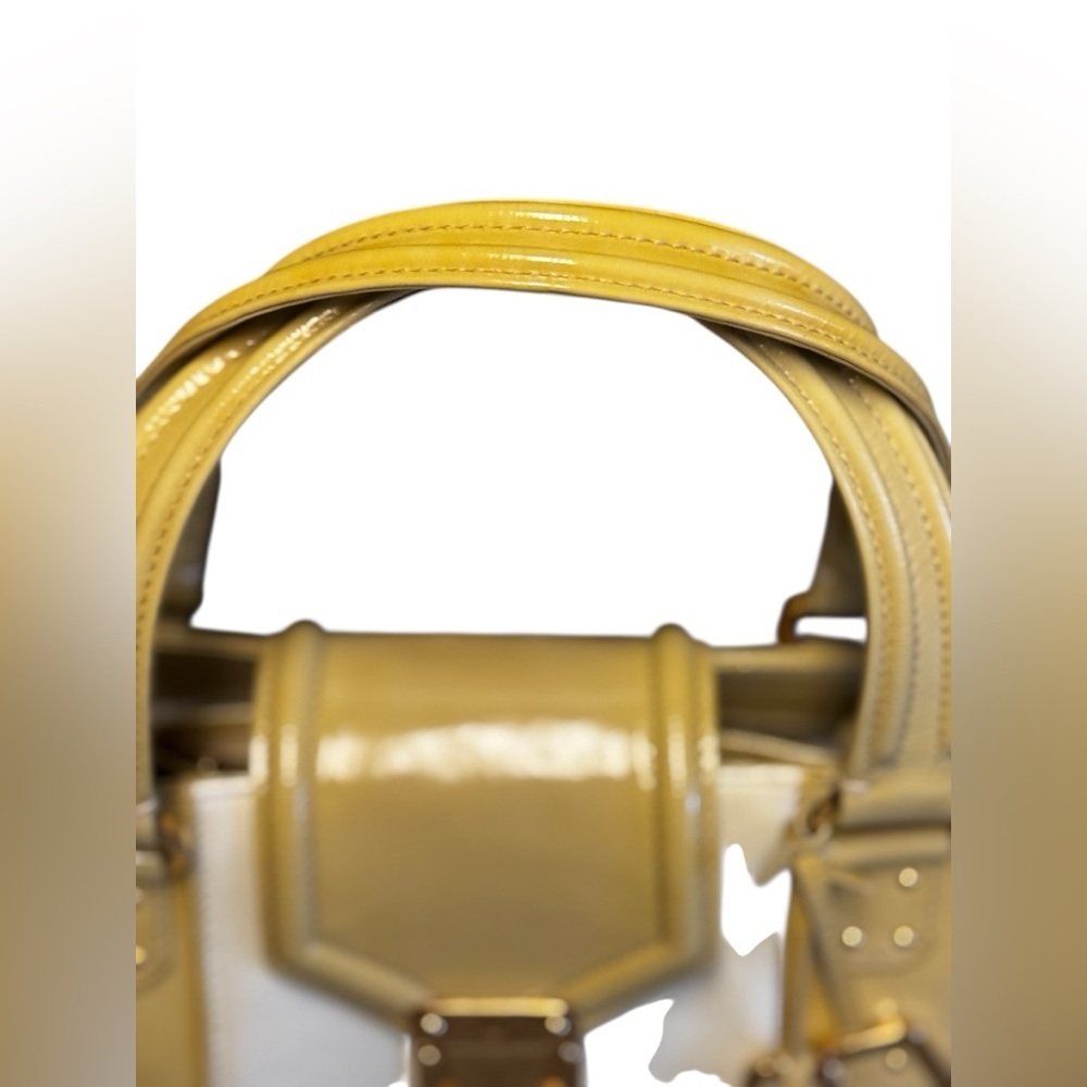 LOUIS VUITTON Vernis Cruise line Sac Picolour Hand Bag Beige/yellow - Picture 2 of 14